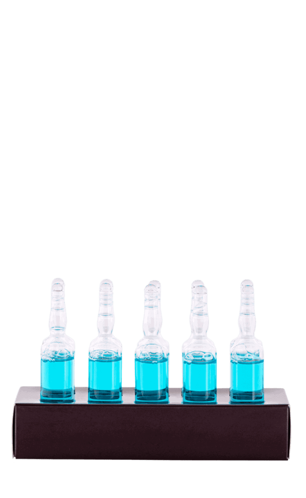 אמפולות זכוכית לשיקום השיער מסדרת BOSA.