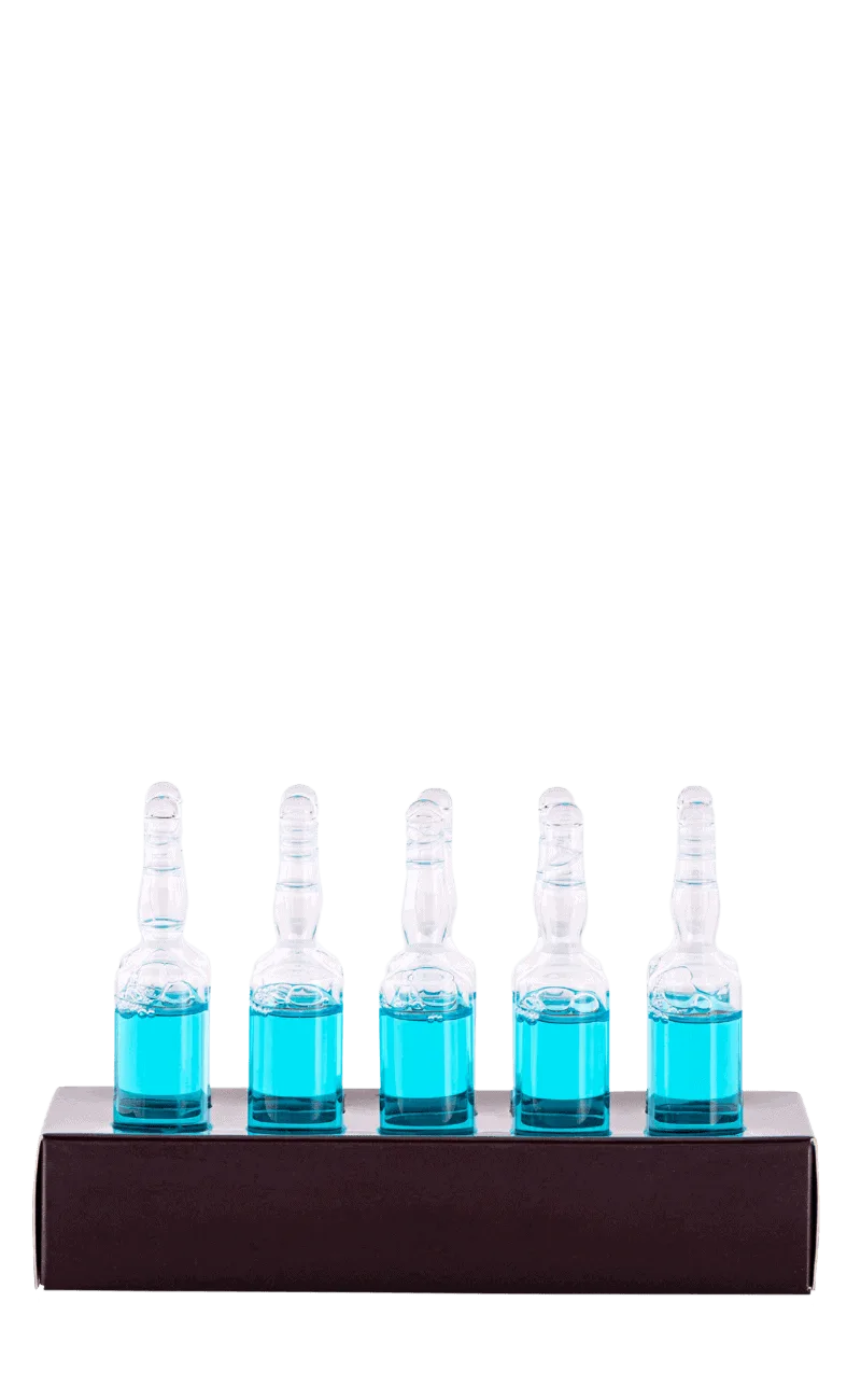 אמפולות זכוכית לשיקום השיער מסדרת BOSA.